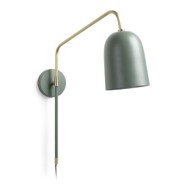 KAVE HOME Zelena zidna lampa ø 15 cm Audrie