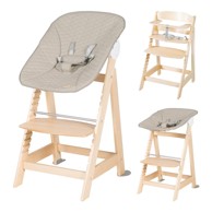 ROBA Bež/u prirodnoj boji dječja blagovaonska stolica Born Up 2in1 Luxe