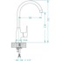 ALVEUS Slavina SLIM CHR, krom