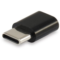 EQUIP USB-C na Micro USB adapter, crna