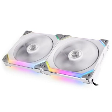 LIAN LI Računalni ventilator UNI FAN SL140 RGB PWM, 2 komada sa kontrolerom - 140mm, bijeli UF-SL140-2W