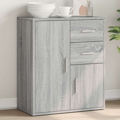 Komoda od konstruiranog drva, 60 x 31 x 70 cm, sivi hrast sonoma