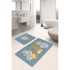 MILA HOME Plave kupaonske prostirke u setu 2 kom 60x100 cm