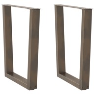 Noge blagovaonskog stola V-oblika 2 kom Prirodni čelik