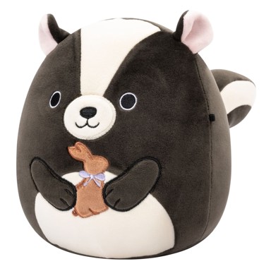 SQUISHMALLOWS Plišana igračka crno kremasti tvor Skyler, 20 cm
