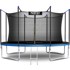 NEO-SPORT Vrtni trampolin 374 cm (12 ft), unutarnja mreža i ljestve, plavi
