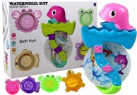 Igračka za kupanje, Dolphin with Patterns To Bath, Crab, Turtle, Fish, Frog