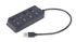 GEMBIRD USB razdjelnik 4-portni s prekidačem UHB-U3P1U2P3P-01, USB 3.1/2.0