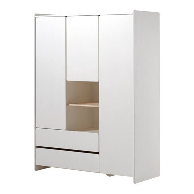 VIPACK Bijeli dječji ormar Kiddy, 137, 8 x 190 cm