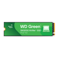 WESTERN DIGITAL SSD disk Green SN3000, 1TB, PCIe Gen4, M.2 NVMe, 5000/4200 MB/s