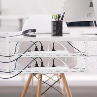 MACLEAN Organizator kabela MC-102 W, ispod stola