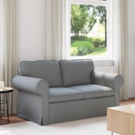 Sofa metalna 215 x 82 x 80 cm, svijetlo siva