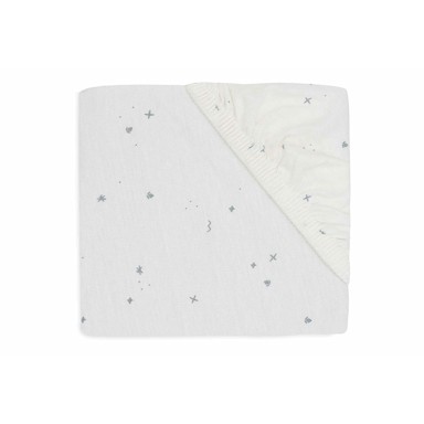 JOLLEIN Plahta twinkling s gumicom jersey 40x50 do 80x90 cm, morsko zelena 