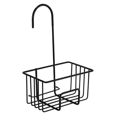 WENKO Kupaonska polica Milito viseća inox, crna