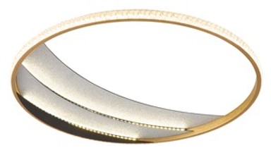 GLOBO Stropna svjetiljka Constance Ø52 cm, LED, crna