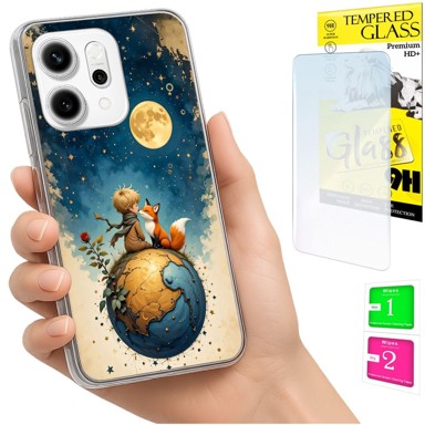 Maskica za Oppo Reno 14F / 14 FS 5G, s lisicom, sa zaštitnim staklom