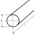 Poliamidni valjak PA6-G, fi 40 x 1000 mm, žuti