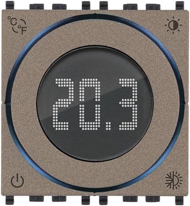 VIMAR Pametni sobni termostat 02973, Wi-Fi, Bluetooth, okretni gumb