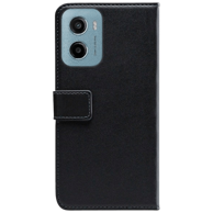 MOBILIZE PU kožna futrola tipa knjige za Motorola Moto E15 / G05, crna