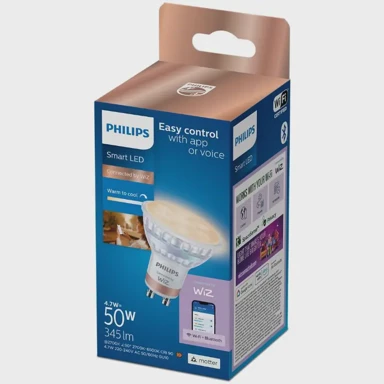 PHILIPS Smart Žarulja, GU10, WFB, 50W, Glass, 927-65, TW