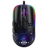 XTRFY Miš MZ1 - ZY'S Rail RGB, crni, 16000 dpi, optički, USB