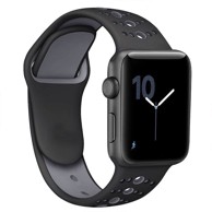 B-STRAP Silicone Sport remen za Apple Watch 38/40/41mm, Black Gray