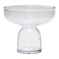 HÜBSCH Vaza staklena ručno izrađena, visina 19 cm Aino