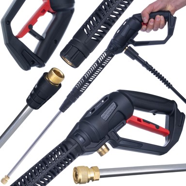 ROSFIX Pištolj za visokotlačno pranje Pro Clean Gun PCG1, M22x1,5, kompatibilan s Kärcher, Bosch i Stihl, 4000 PSI