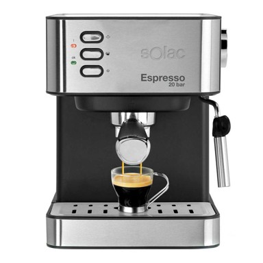 SOLAC Aparat za kavu espresso CE4481 crni čelik 850W