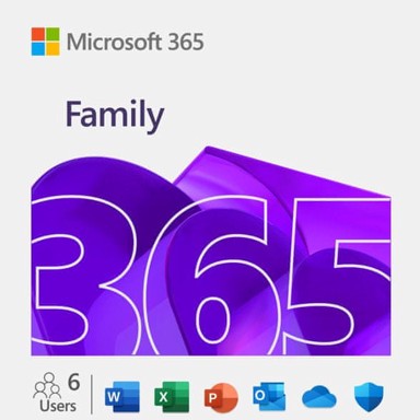 MICROSOFT Softver Microsoft 365 Family, jednogodišnja pretplata, 6 korisnika