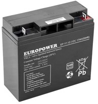 EUROPOWER Akumulator EP AGM 12V, 17Ah