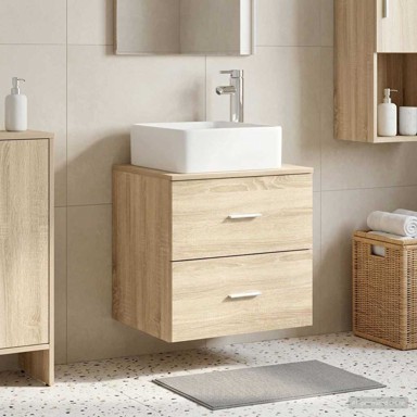 Umivaonik s policom 49,5 x 41 x 63 cm, hrast sonoma