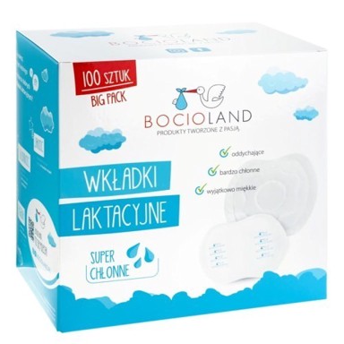 BOCIOLAND Jastučići za dojilje, 100 kom