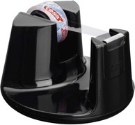 TESA stolni dispenzer ljepljive trake Compact s trakom Crystal Clear, crni