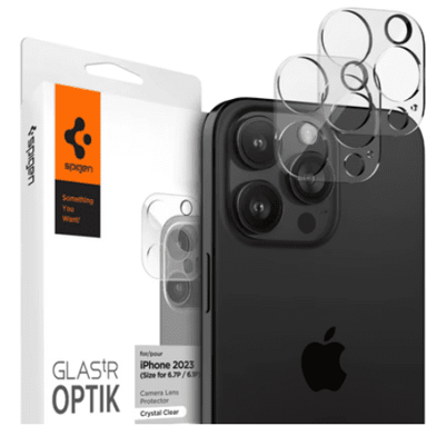 SPIGEN Zaštitno staklo tR EZ Fit Optik, prozirno, za iPhone 16/15, 2 komada