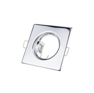 Okvir za žarulju, kvadratni, ne zakretni, krom