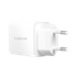 LOGILINK Brzi zidni punjač GaN, USB-C i USB-A, PD, PPS, 20 W, bijeli