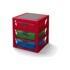 LEGO® Organizator s 3 ladice za odlaganje, crveni