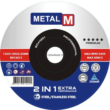 METAL MIKULIĆ Rezna ploča T41, 125 x 1,0 x 22,23 mm, 50 kom