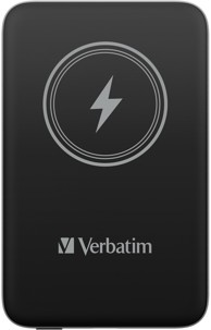 VERBATIM Powerbank prijenosni punjač CHARGE'N'GO, magnetni, bežični, 10000mAh, crni