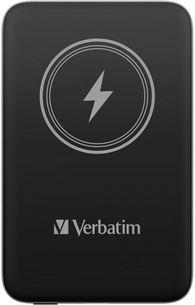 VERBATIM Powerbank prijenosni punjač CHARGE'N'GO, magnetni, bežični, 5000mAh, crni