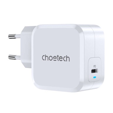 CHOETECH Mrežni punjač PD8007 USB-C PD45W, bijeli