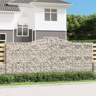 Lučne gabionske košare, 25kom, 400x50x160/180cm, pocinčano željezo