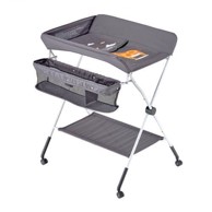 VEVOR Stol za presvlačenje beba, 84,8x74,5x103-109 cm, tamnosiva