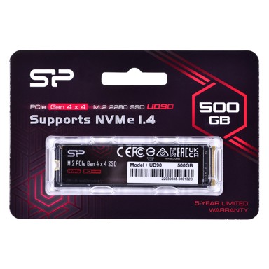 SILICON POWER SSD disk UD90, M.2 NVMe, 500 GB, PCIe 4.0