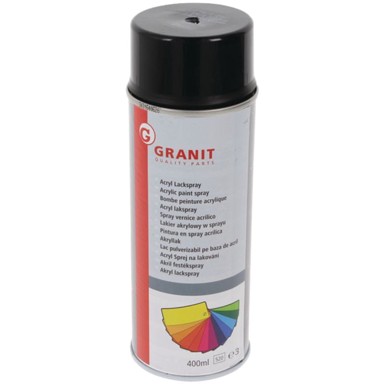 GRANIT Akrilni upozoravajući lak u spreju WILCKENS, RAL 9017, 400 ml, crni