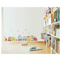 AMBIANCE Zidna naljepnica Train of Circus Animals, 120 cm