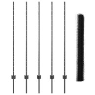 PostZa ograde 10 kom u-kanal 140 cm, čelik, siva