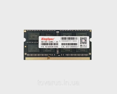 KINGSPEC RAM memorija, SO-DIMM, DDR3L, 1600 MHz, 8 GB, 1 kom