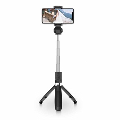 TECH-PROTECT Bežični selfie stick tripod L01S, crni